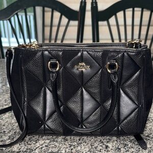 Coach Black Quilted Crossbody Bag